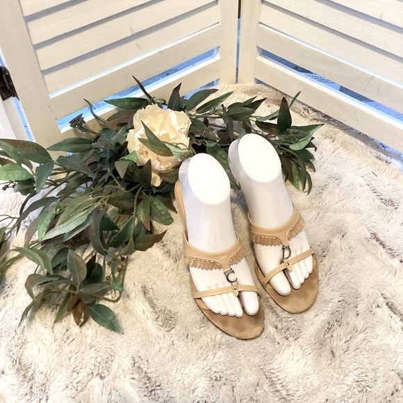 Dior Shoes - DIOR BEIGE SLIP ON SANDAL SIZE 37(6.5) 1277